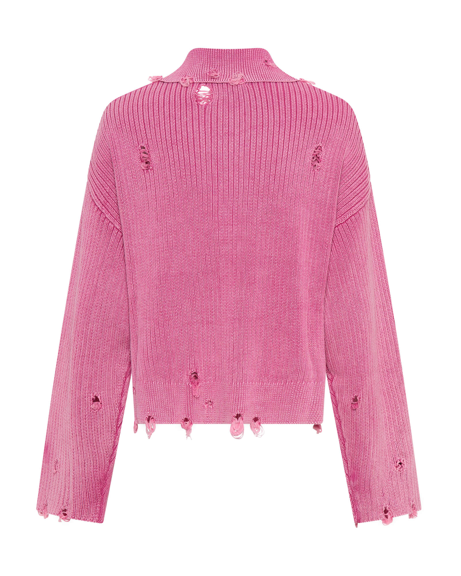 Rib College Pullover Sweater - Pink | One Teaspoon USA