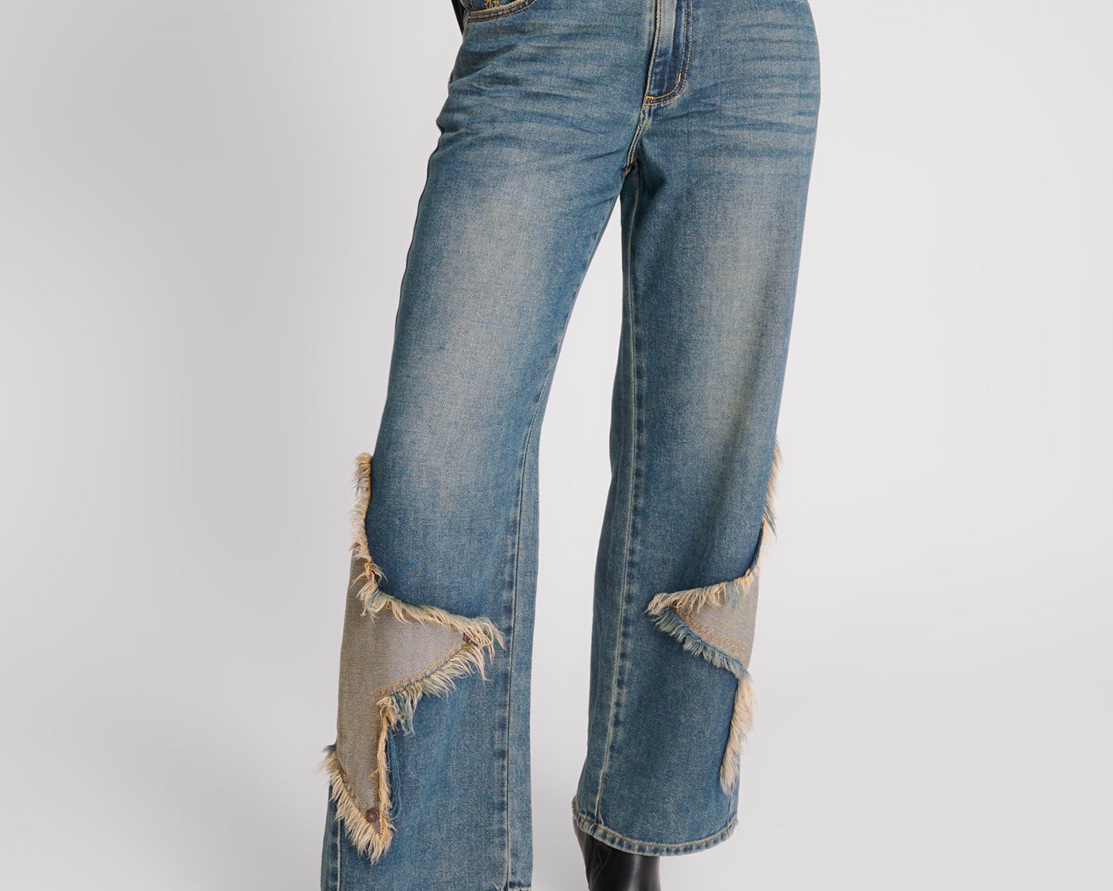 Jackson Mid Waist Wide Leg Denim Jeans - Memphis Star