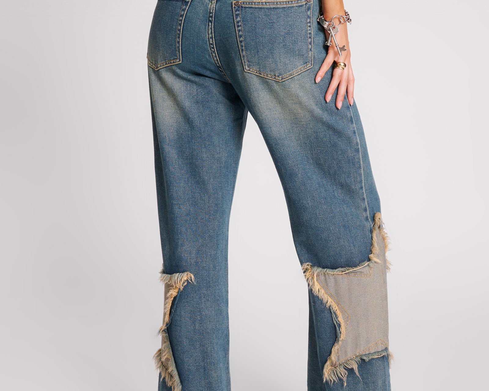 Jackson Mid Waist Wide Leg Denim Jeans - Memphis Star
