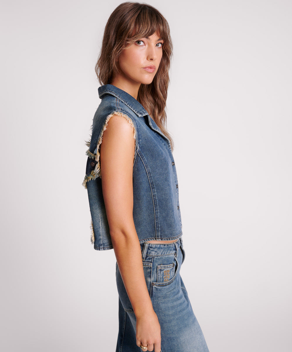Palisades Denim Top - Memphis Star | One Teaspoon USA