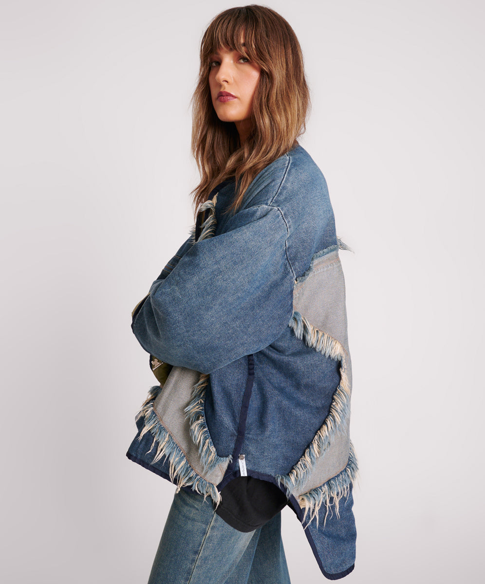 Products Star Denim Wadded Jacket - Light Memphis Blue