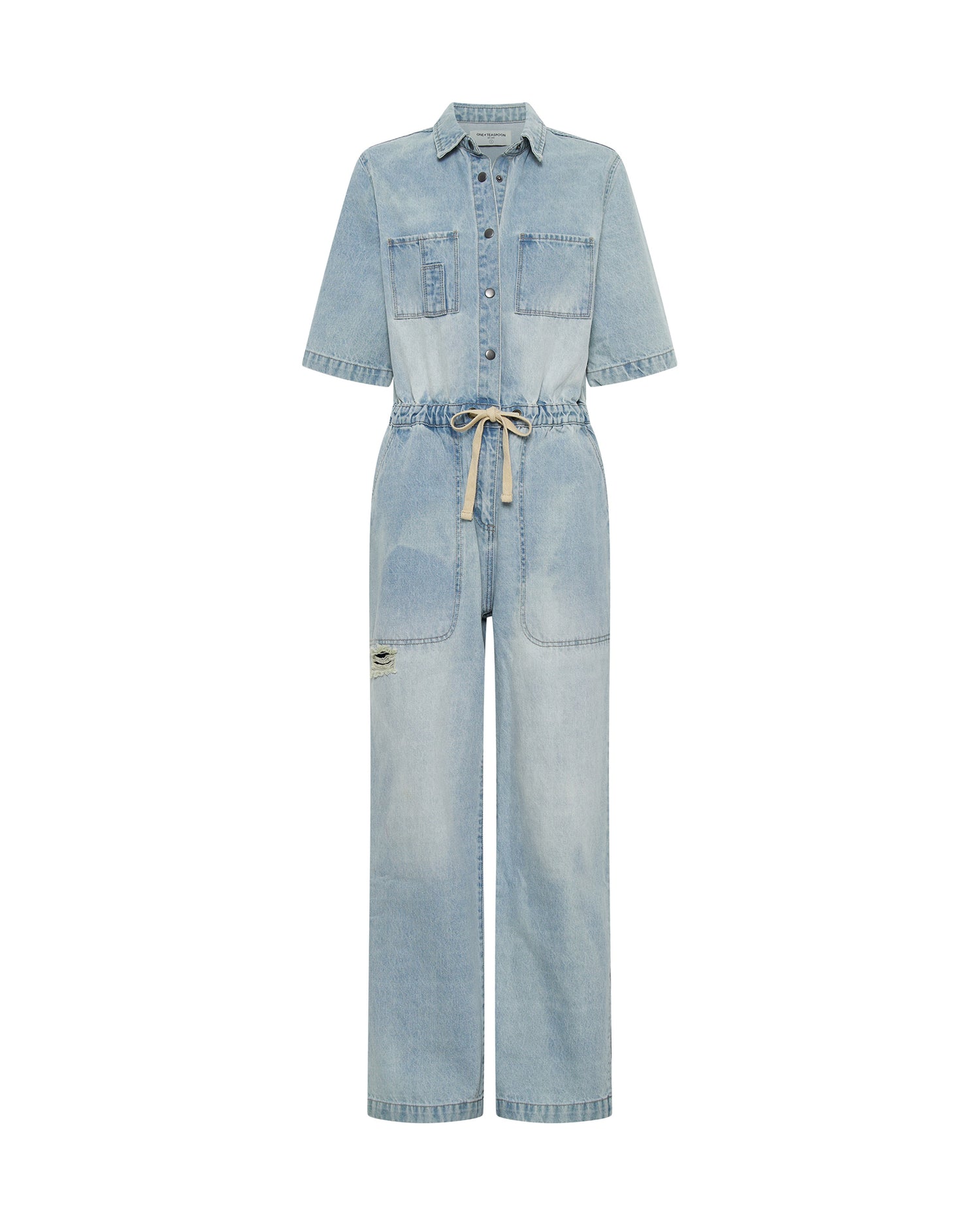 Rodeo Blue Denim Shorts Veronica Denim Jumpsuit - Sportster Blue