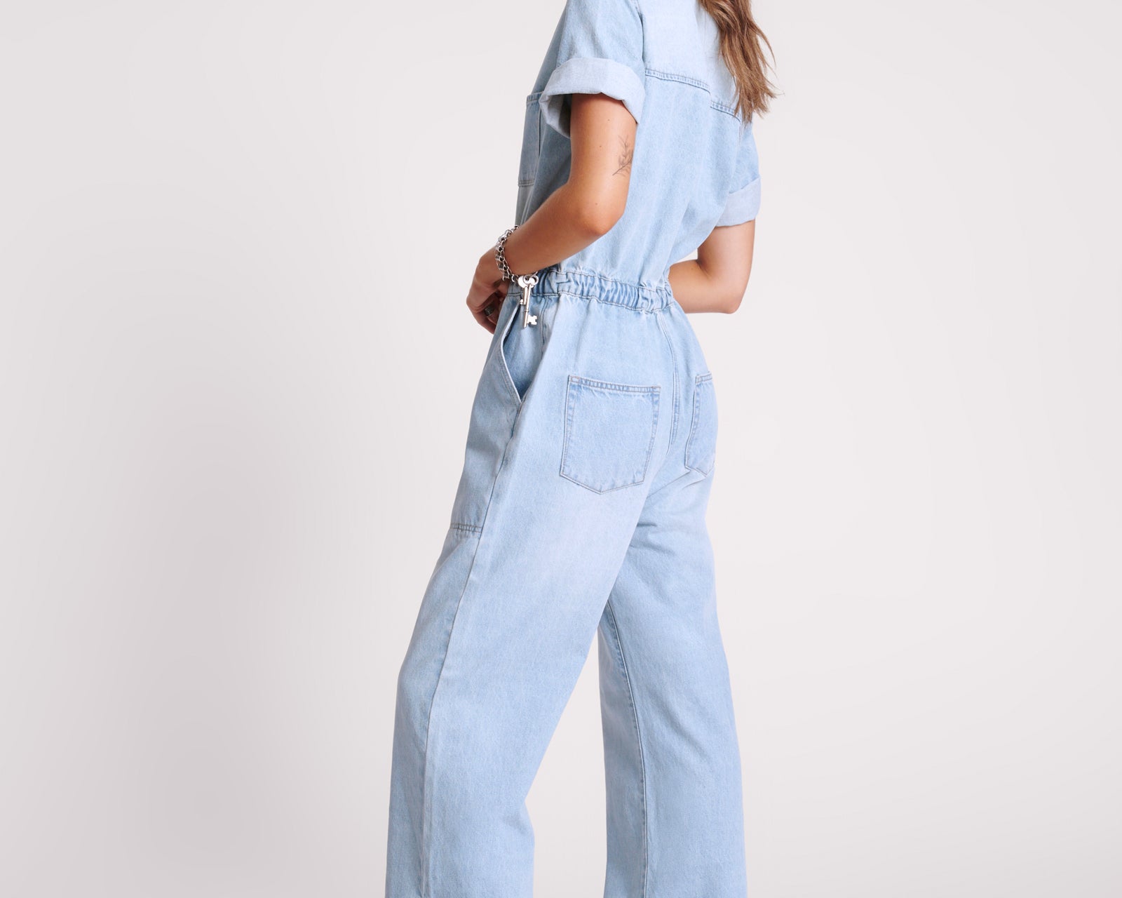 Veronica Denim Jumpsuit - Sportster Blue