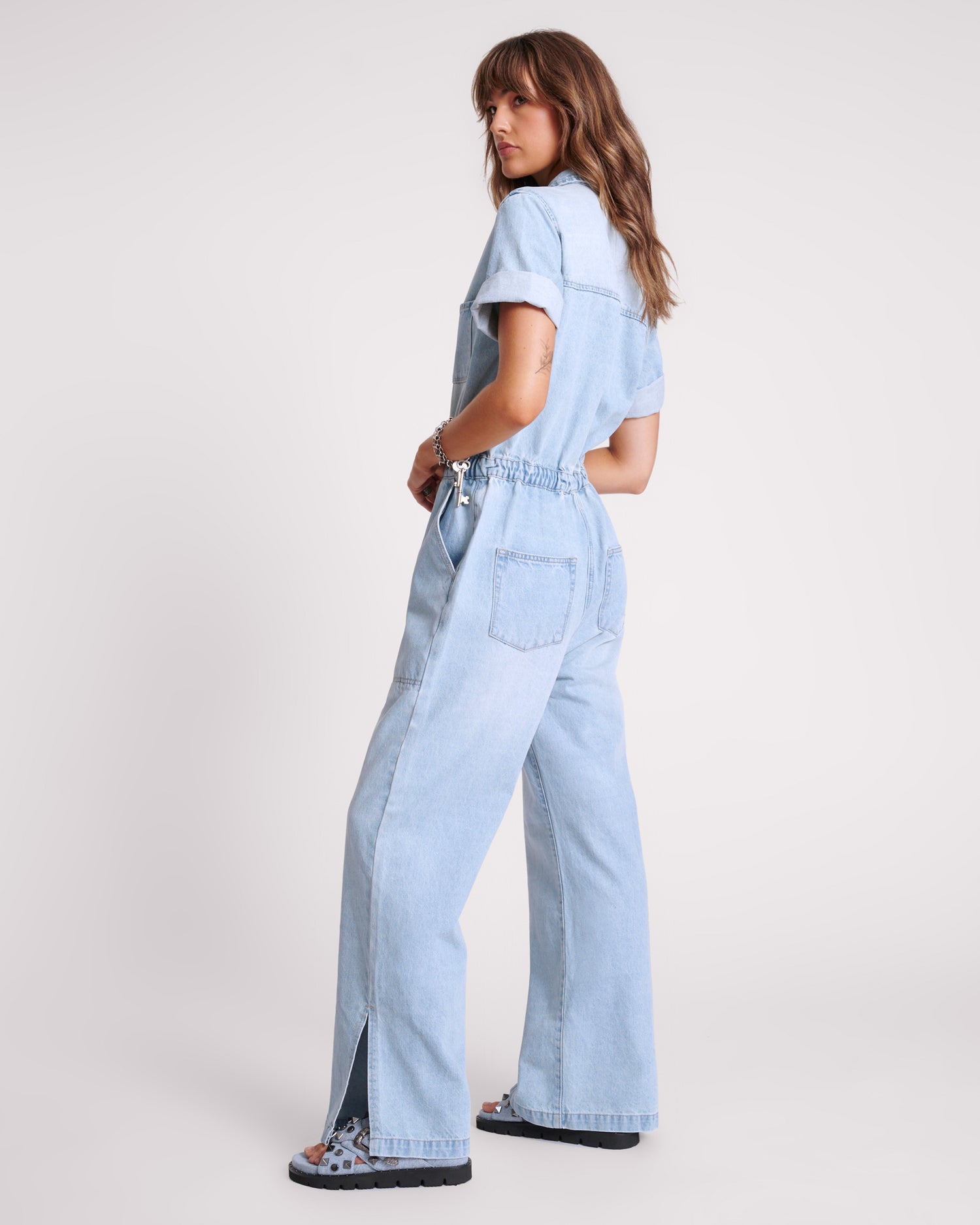 Rodeo Blue Denim Shorts Veronica Denim Jumpsuit - Sportster Blue