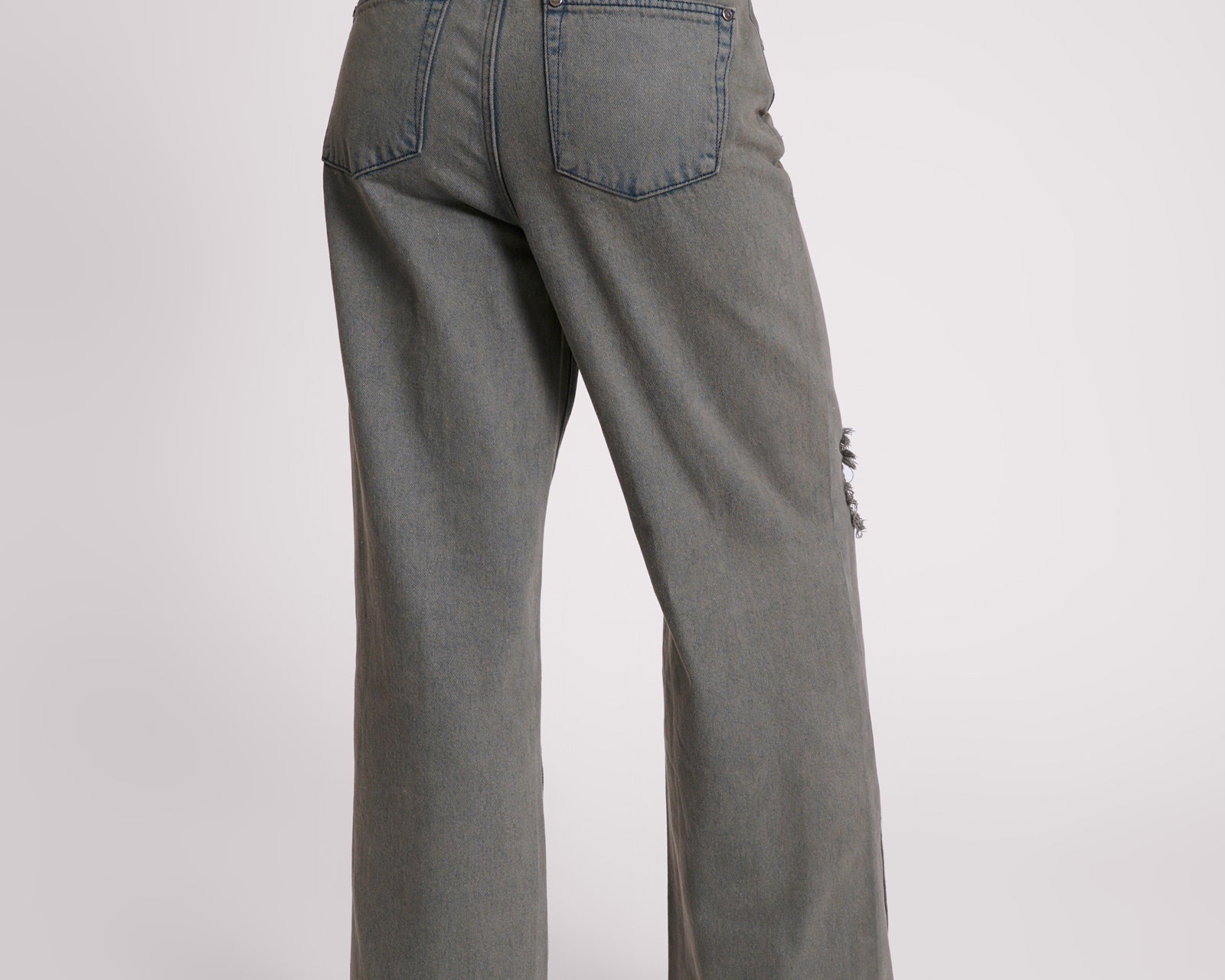 Billie Low Slung Straight Leg Mid Waist Denim Jeans - Storme
