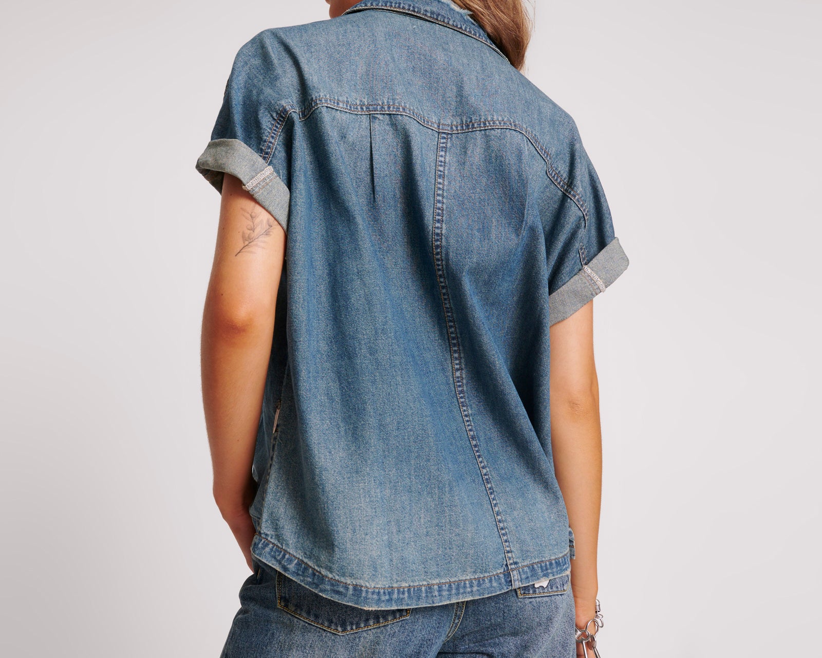 Daria Denim Shirt - Used Blue