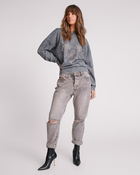 【One Teaspoon】Saints ローウエスト・ボーイフレンドデニム Saints Low Waist Boyfriend Denim Jeans - Montana | One