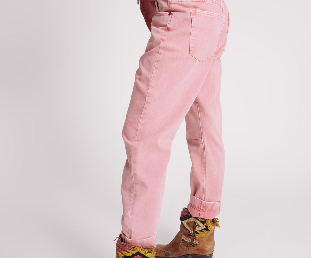 VINTAGE RED BANDIT LOW WAIST BOYFRIEND JEANS
