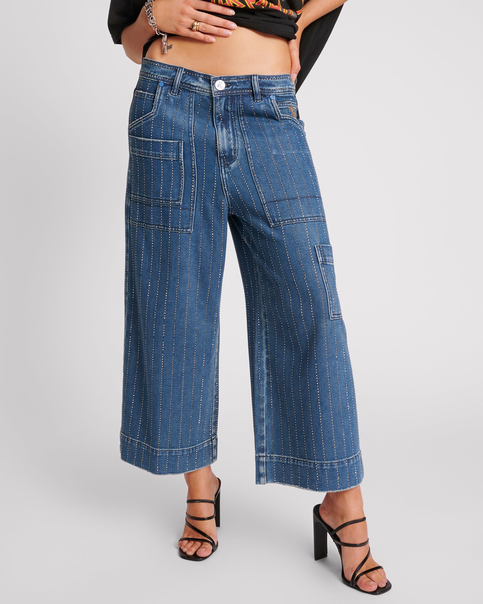 【BAON】Minye painting wide denim pants Shopmanzx — Urban Streetwear | This is the look we've built