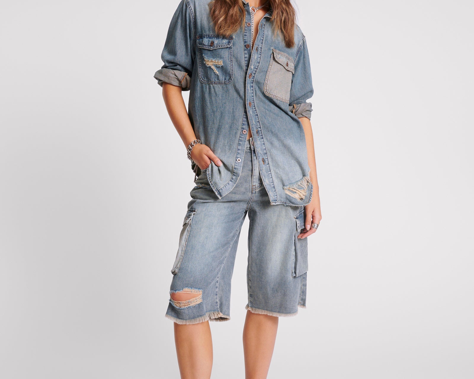 Everyday Denim Shirt - Dirty Blue