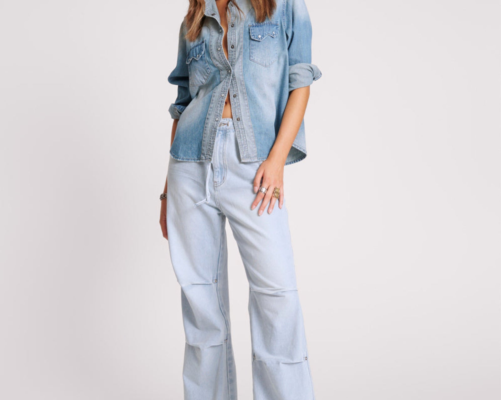 Marley Relaxed Denim Jeans - Blue Latte