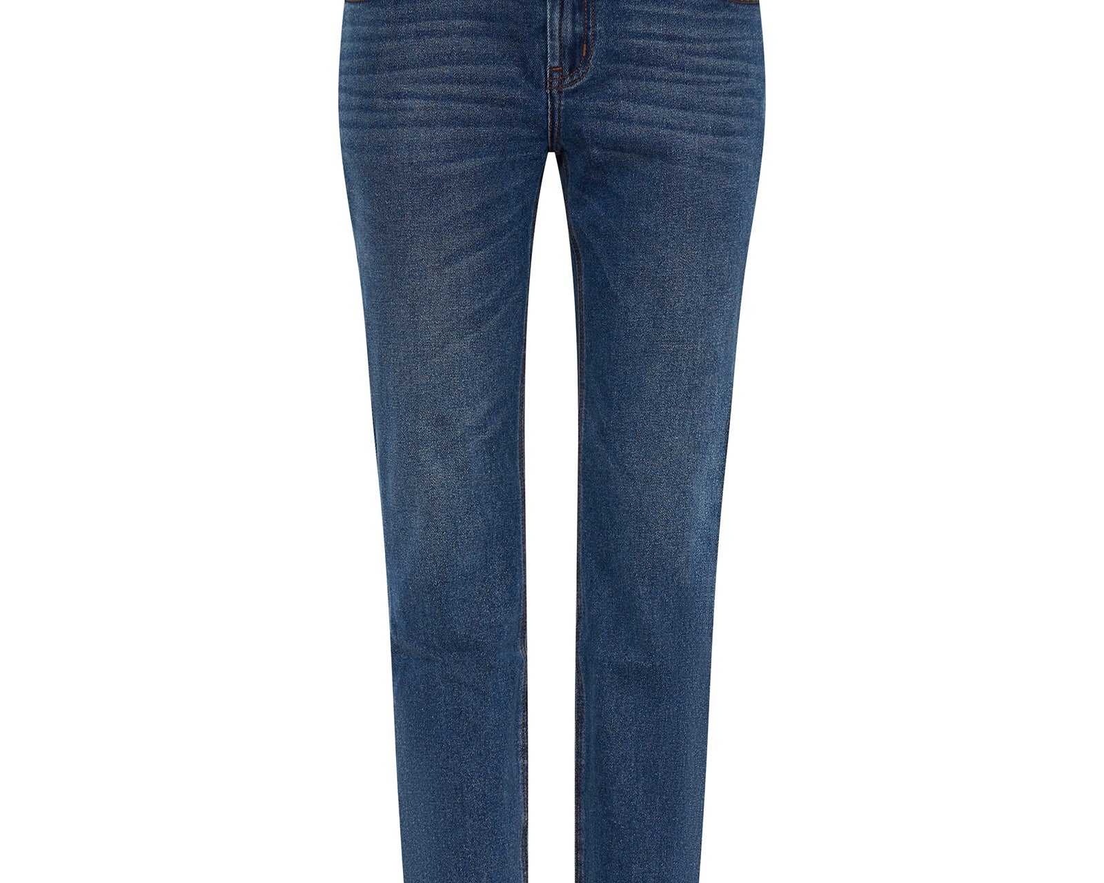 Stixx Low Waist Slim Straight Leg Denim Jeans - Washed Blue