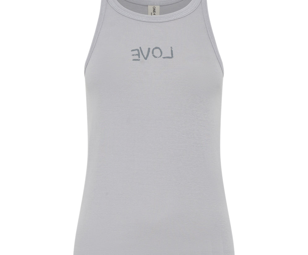 LOVE RIB SINGLET DOVE GREY