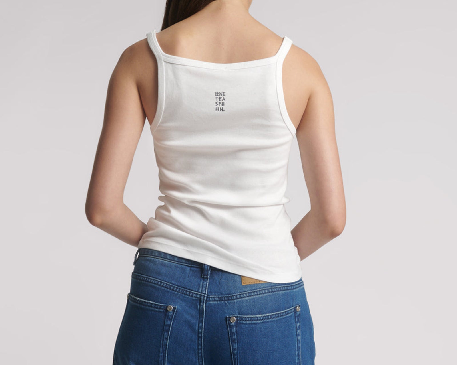 One Teaspoon Fine Ribbed Singlet - White
