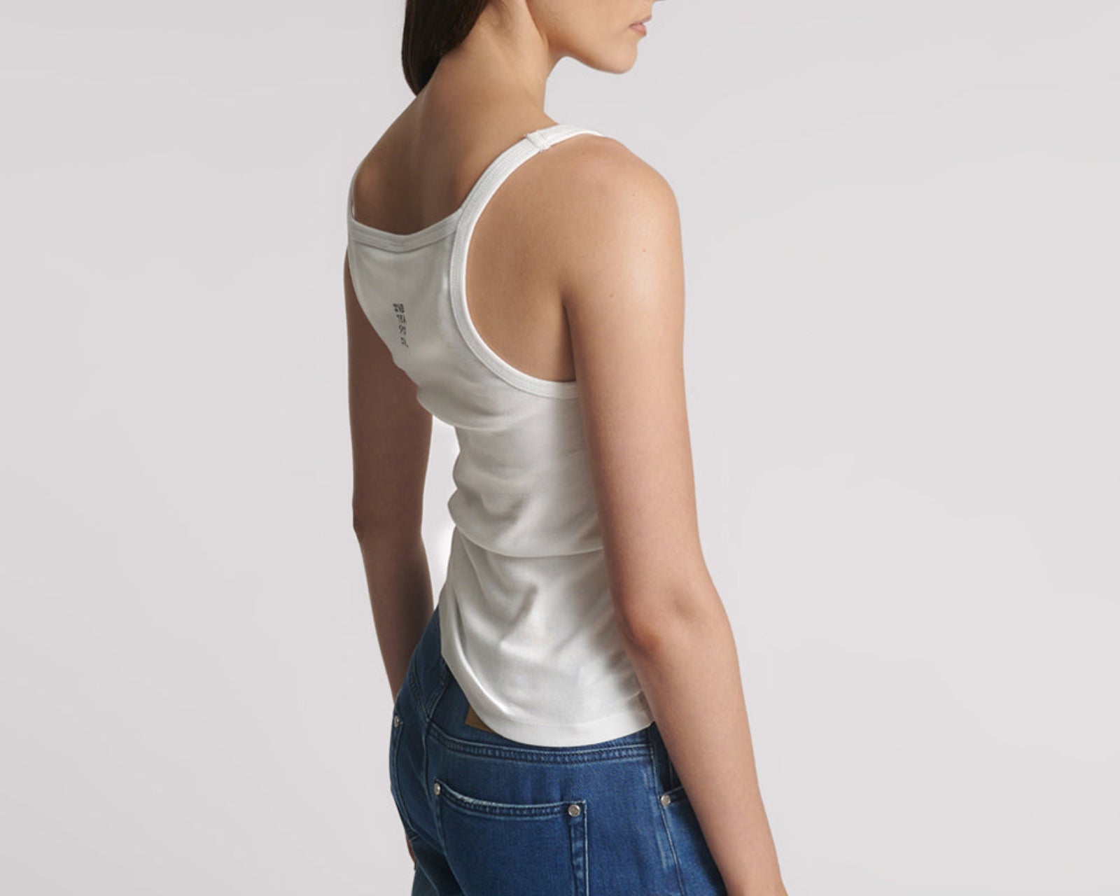 One Teaspoon Fine Ribbed Singlet - White