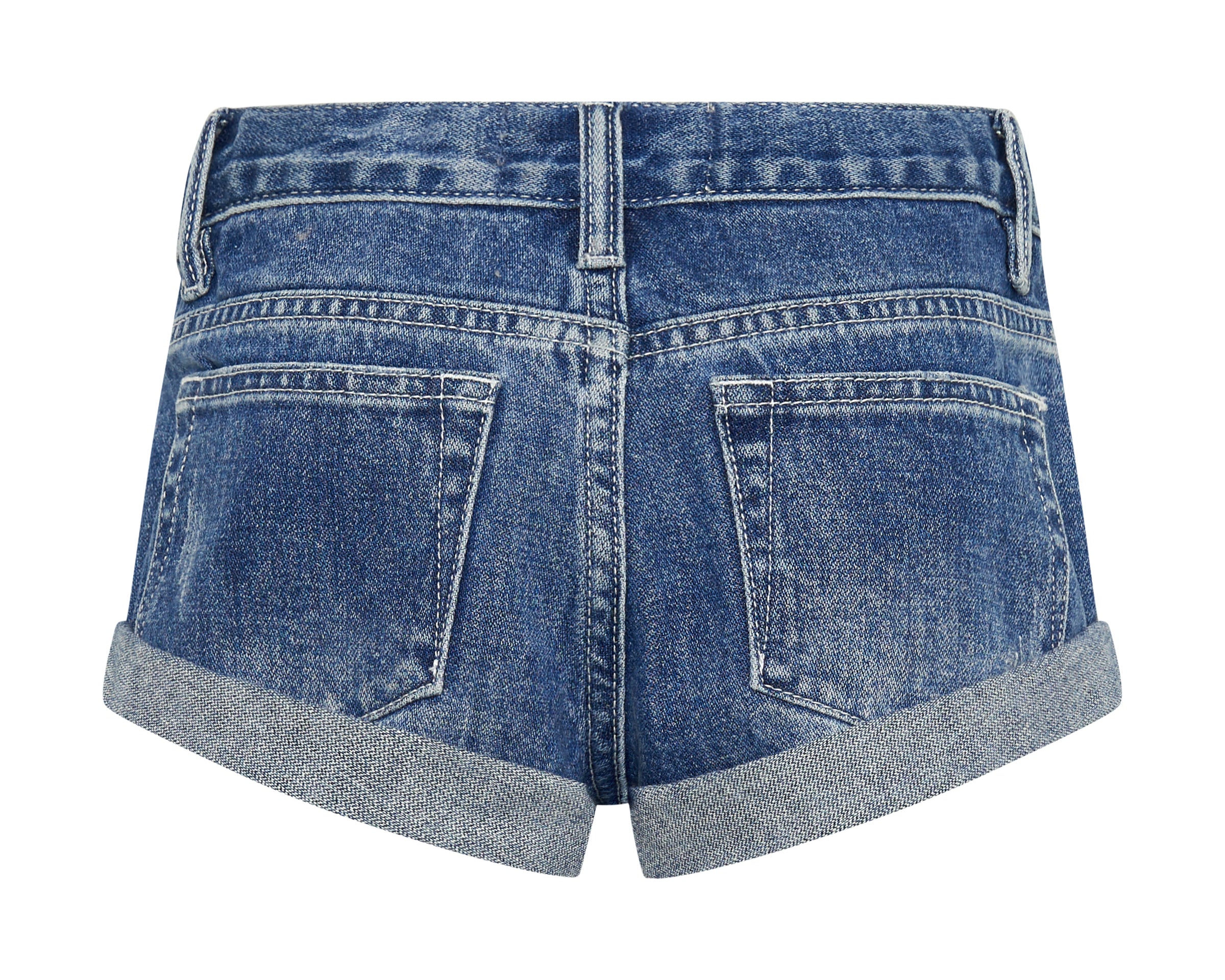 Kids Bandits Low Waist Denim Shorts - Pacifica Blue