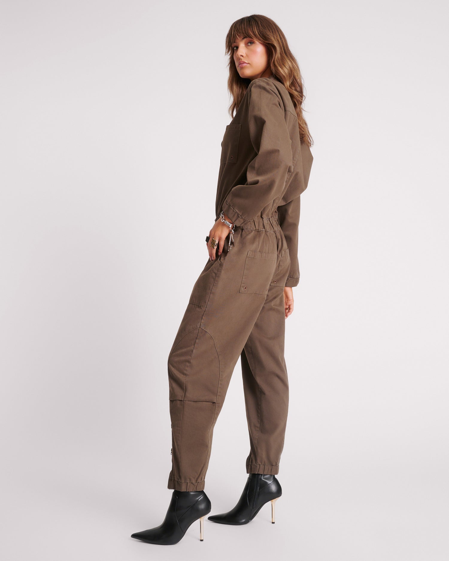 Products Dark Romance Jumpsuit - Dark Khaki