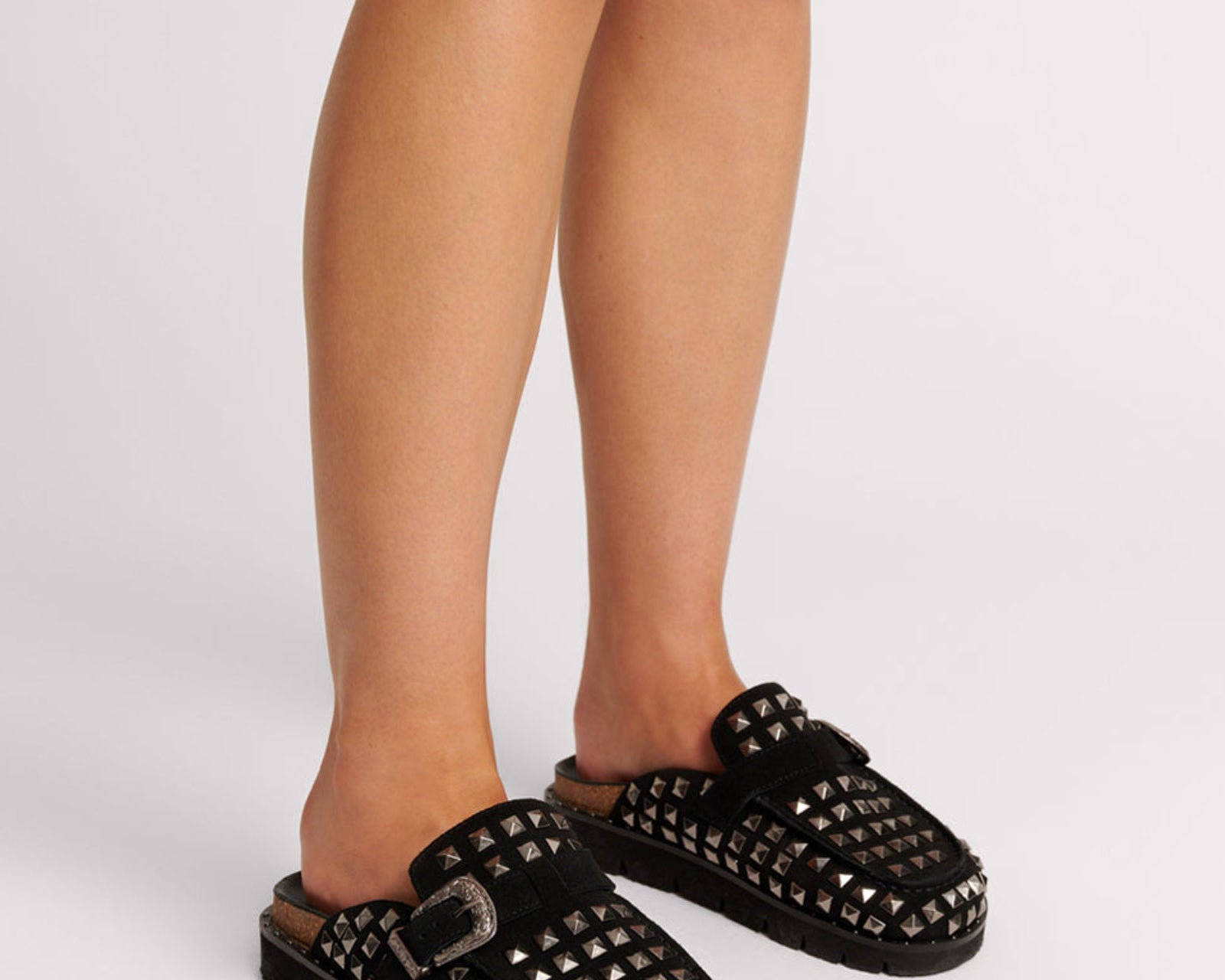 Studded Phoenix Slides - Black