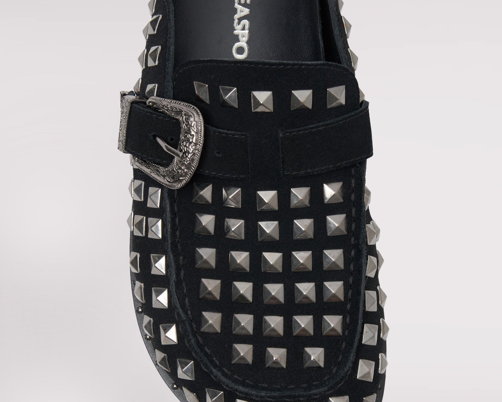 Studded Phoenix Slides - Black