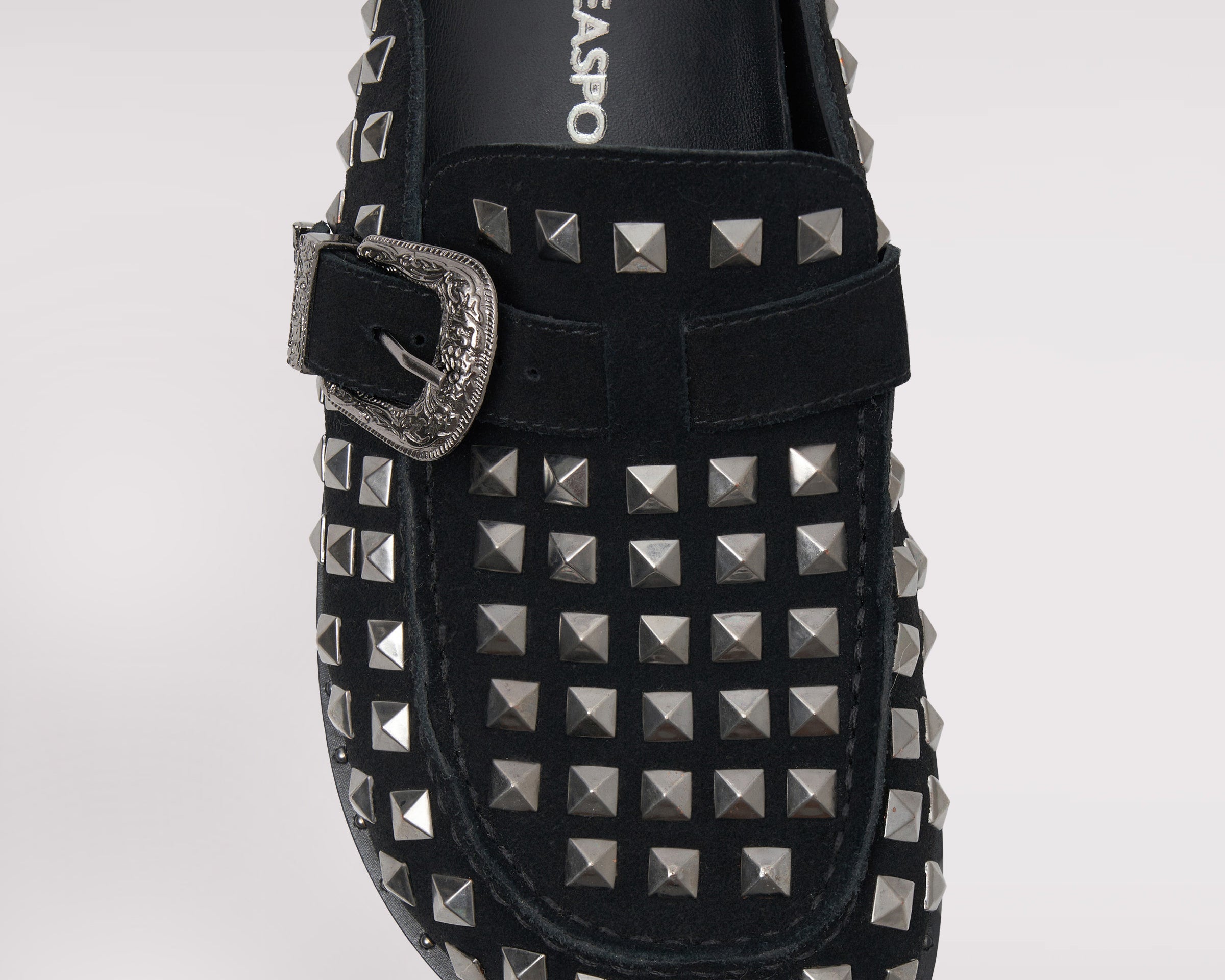 Studded Phoenix Slides - Black