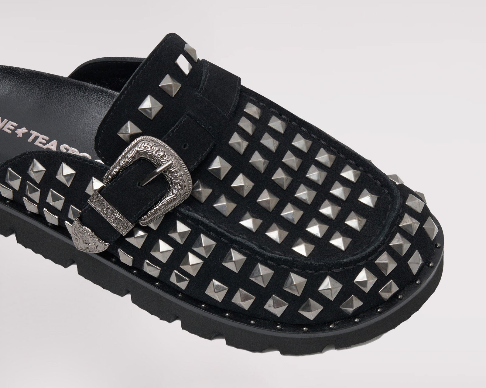 Studded Phoenix Slides - Black