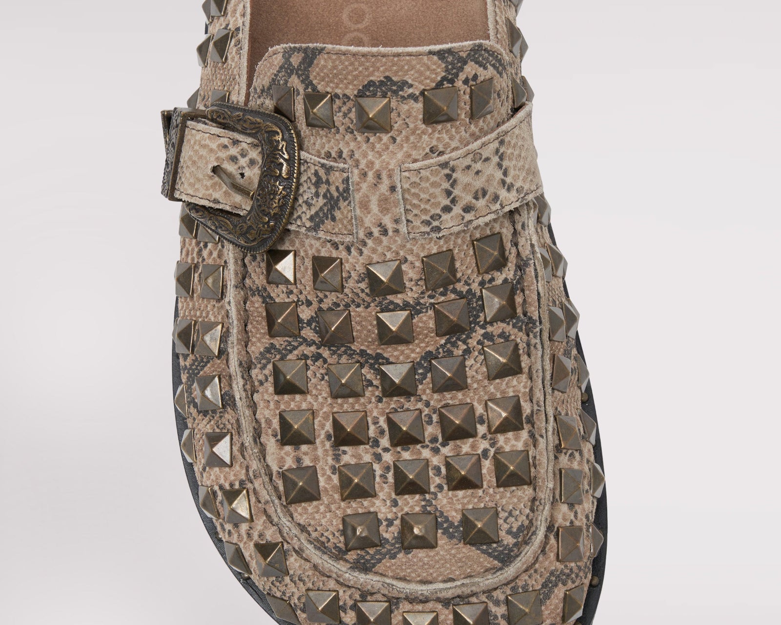 Studded Phoenix Slides - Snake
