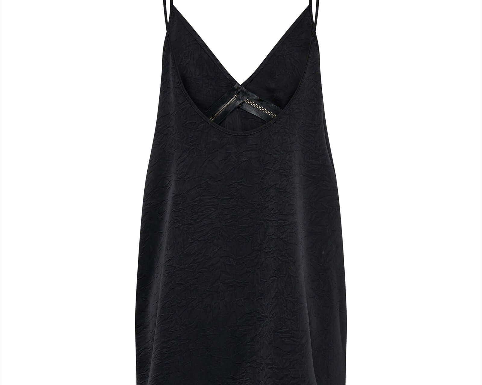 Courtney Zipped Up Satin Slip Mini Dress - Black | One Teaspoon USA Courtney Zipped Up Satin Slip Mini Dress - Black | One Teaspoon USA