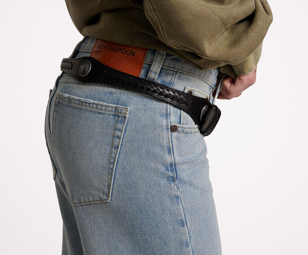 Rodeo Leather Belt - Black