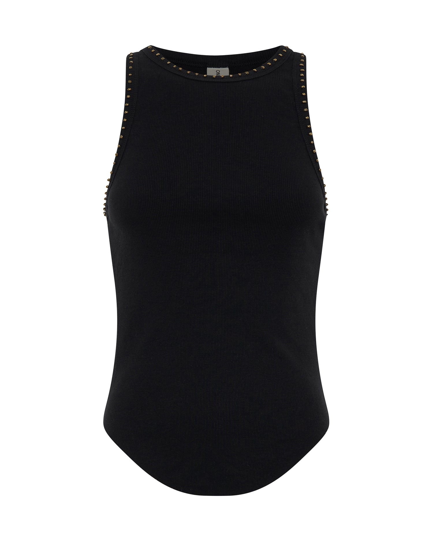 The Great Adventure Hand Beaded Ramone Tank - Black