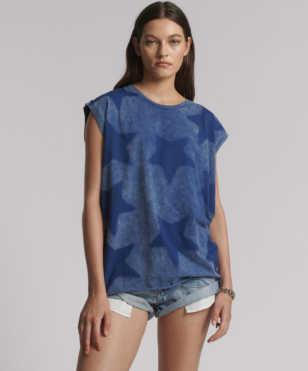 Products Star Dust Oversized Tank - Blue