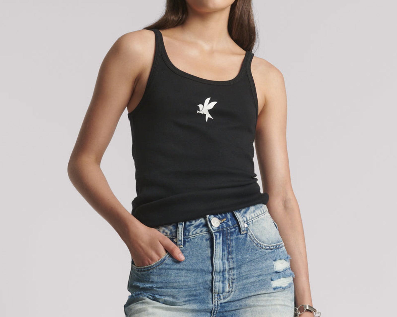 Bowies High Waist Denim Shorts - Sunset Blue