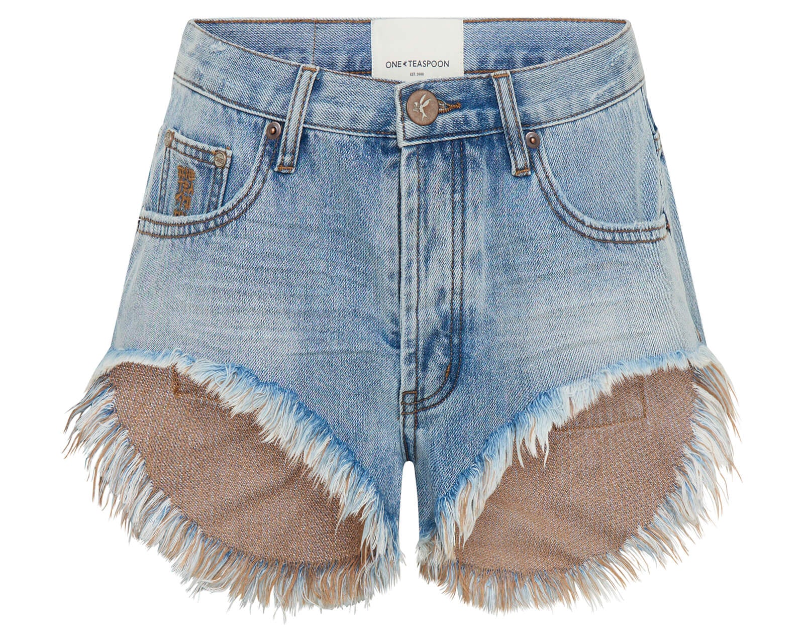 Rollers Low Waist Denim Shorts - Blue Tobacco