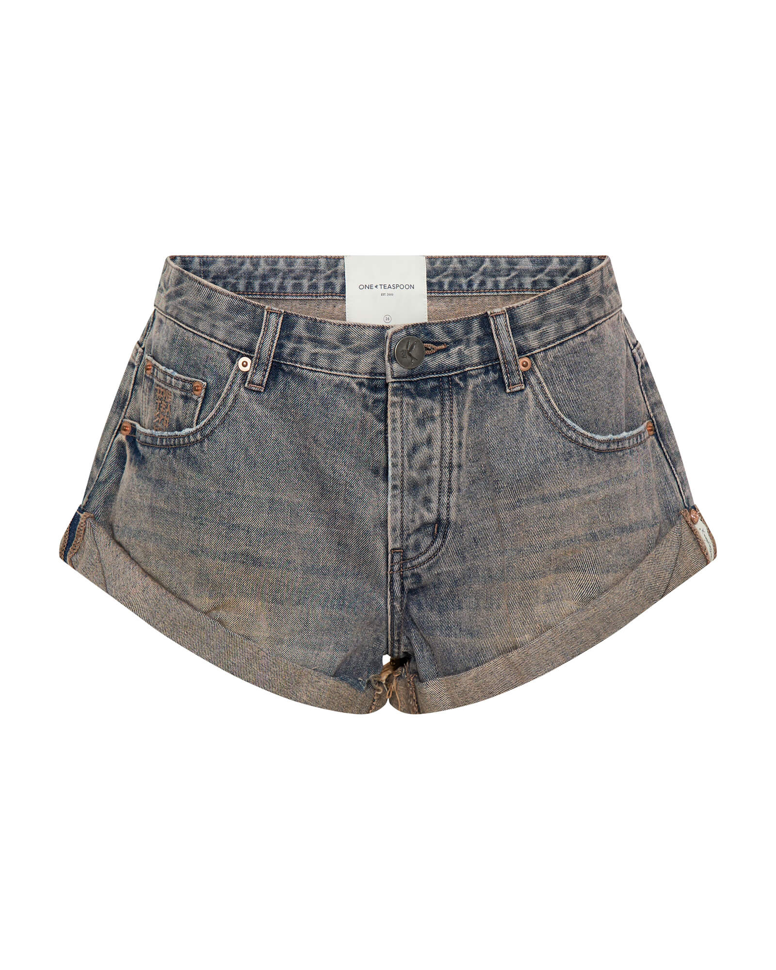 Bandits Low Waist Denim Shorts - Island Blue | One Teaspoon USA