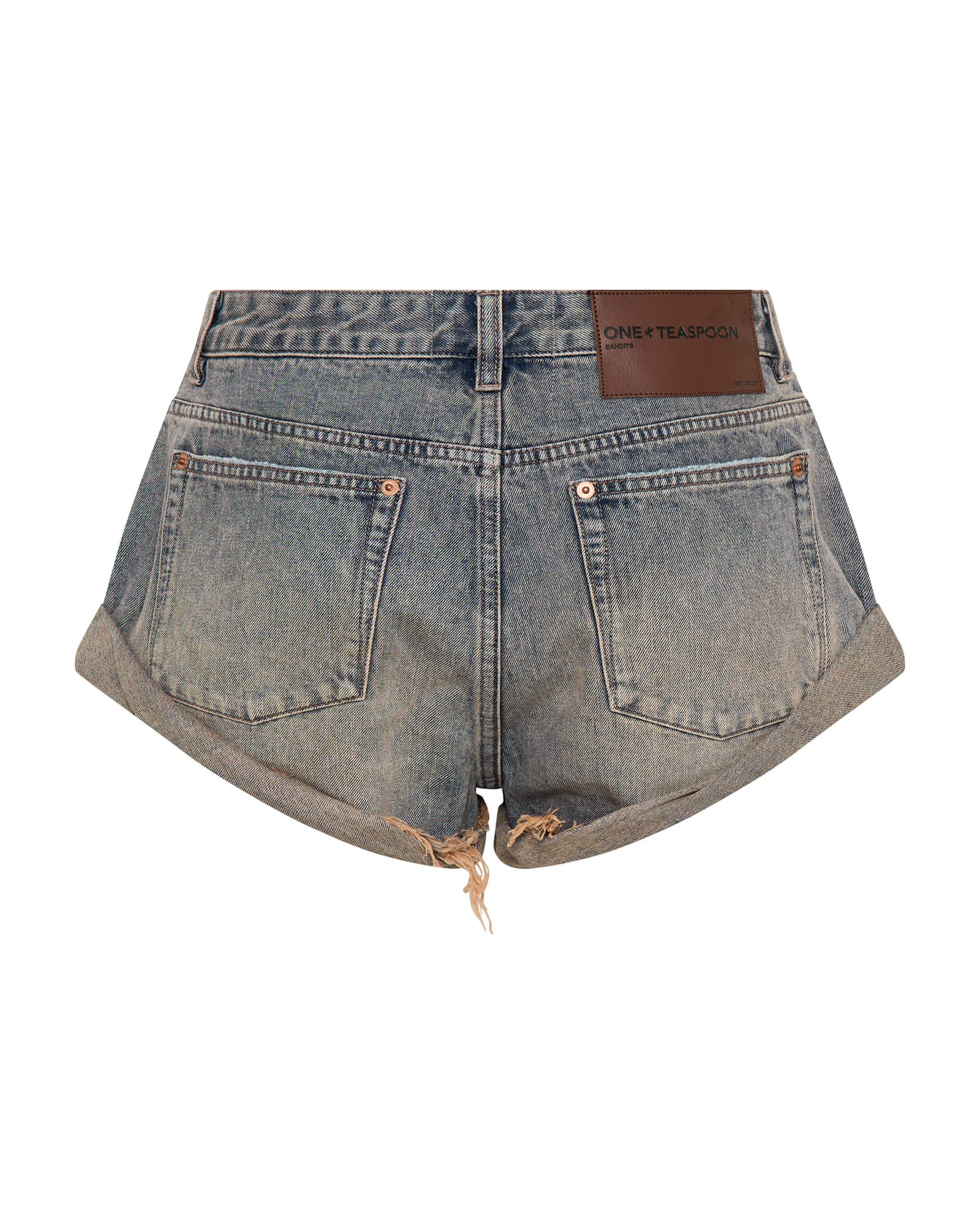 パンツ TENDERLOIN DENIM SHORTS ONE WASH Bandits Low Waist Denim Shorts - Island Blue | One Teaspoon USA