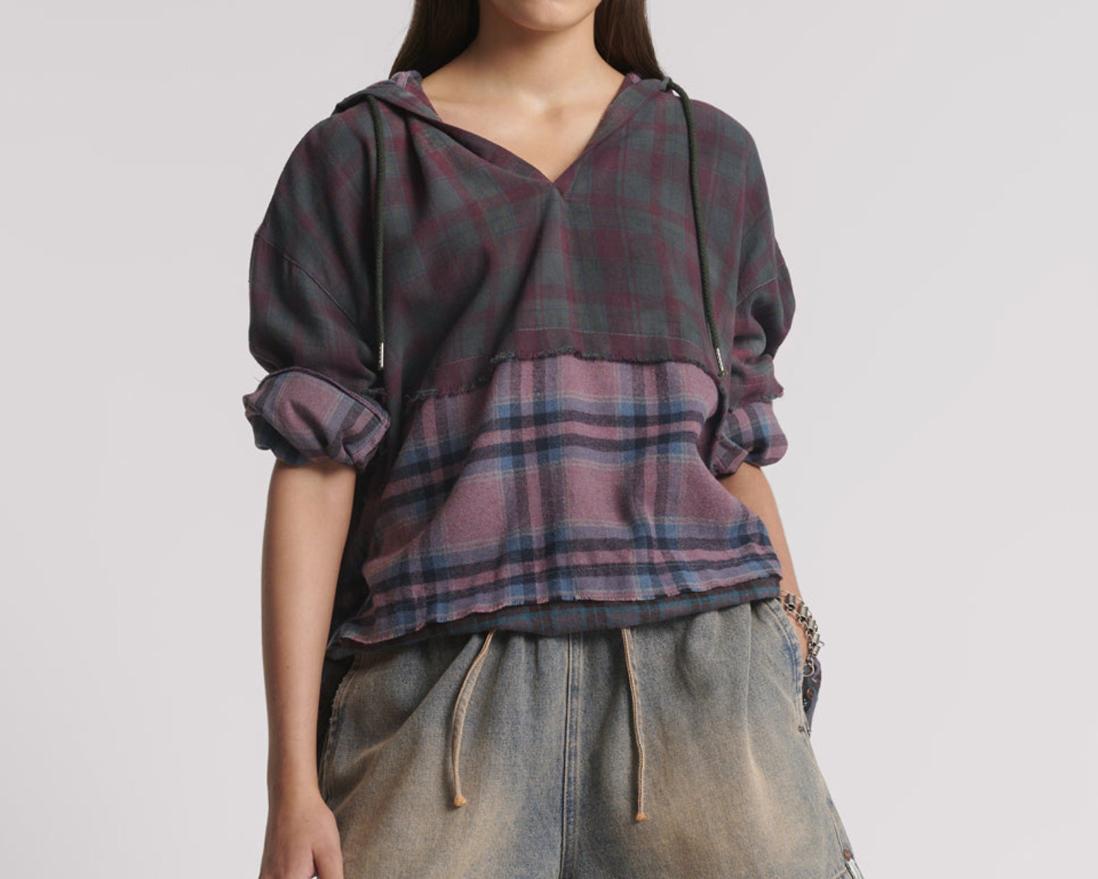 Boxer Low Waist Denim Shorts - Island Blue