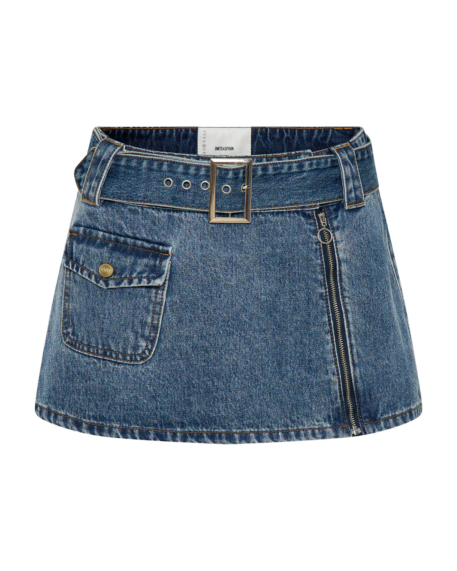 スカート musinsastandardwoman Women's Denim Maxi Skirt Medium Indigo Womens Mid Waist Denim Skirts - One Teaspoon USA