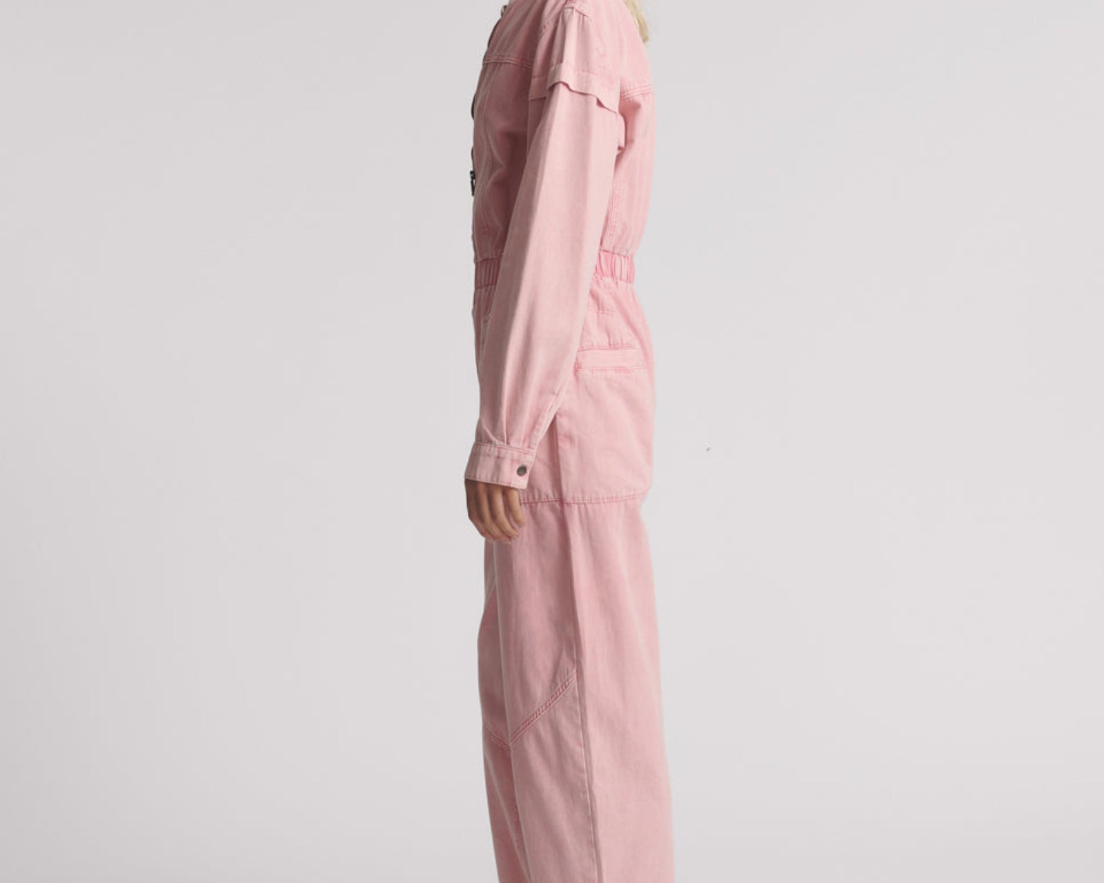 Cindy Aviator Jumpsuit - Pink