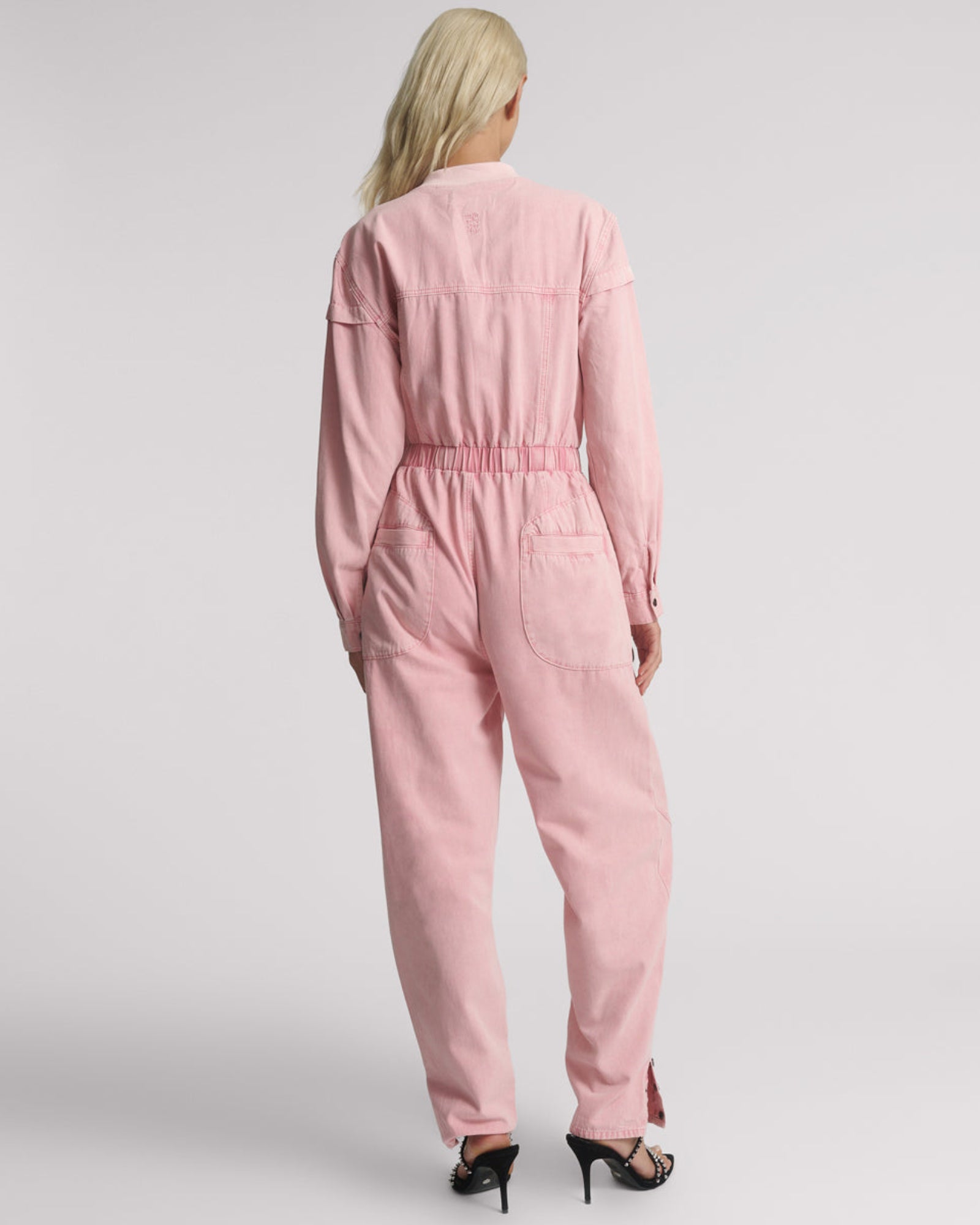 Cindy Aviator Jumpsuit - Pink | One Teaspoon USA