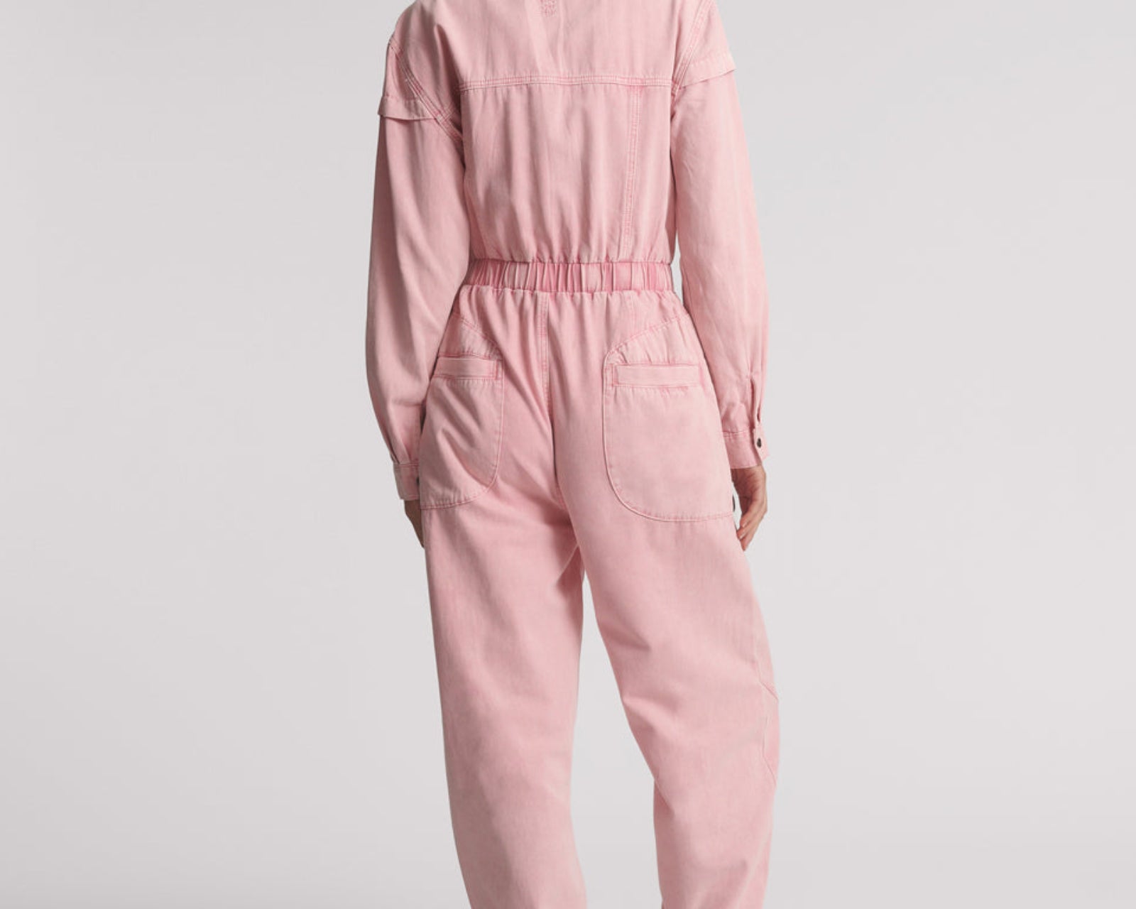 Cindy Aviator Jumpsuit - Pink