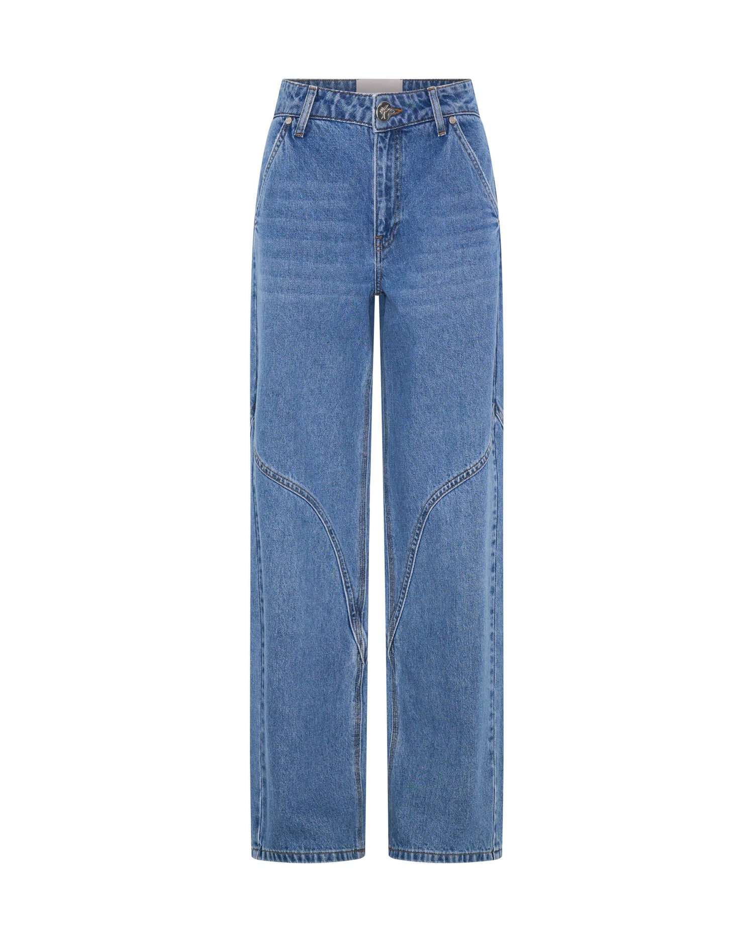 Western Wonders Mid Waist Denim Jeans - Blue Estate