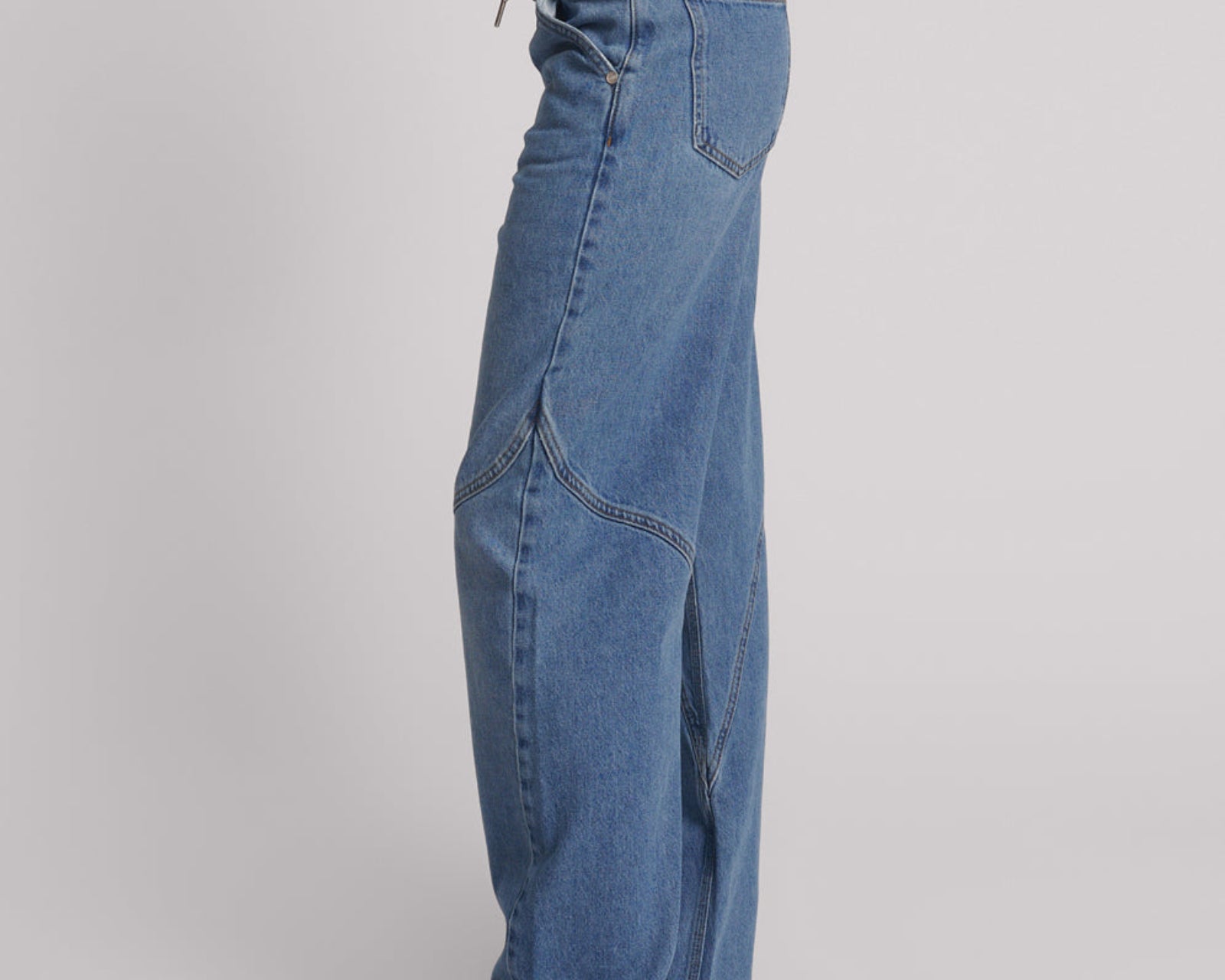 Western Wonders Mid Waist Straight Leg Denim Jeans - Blue Estate