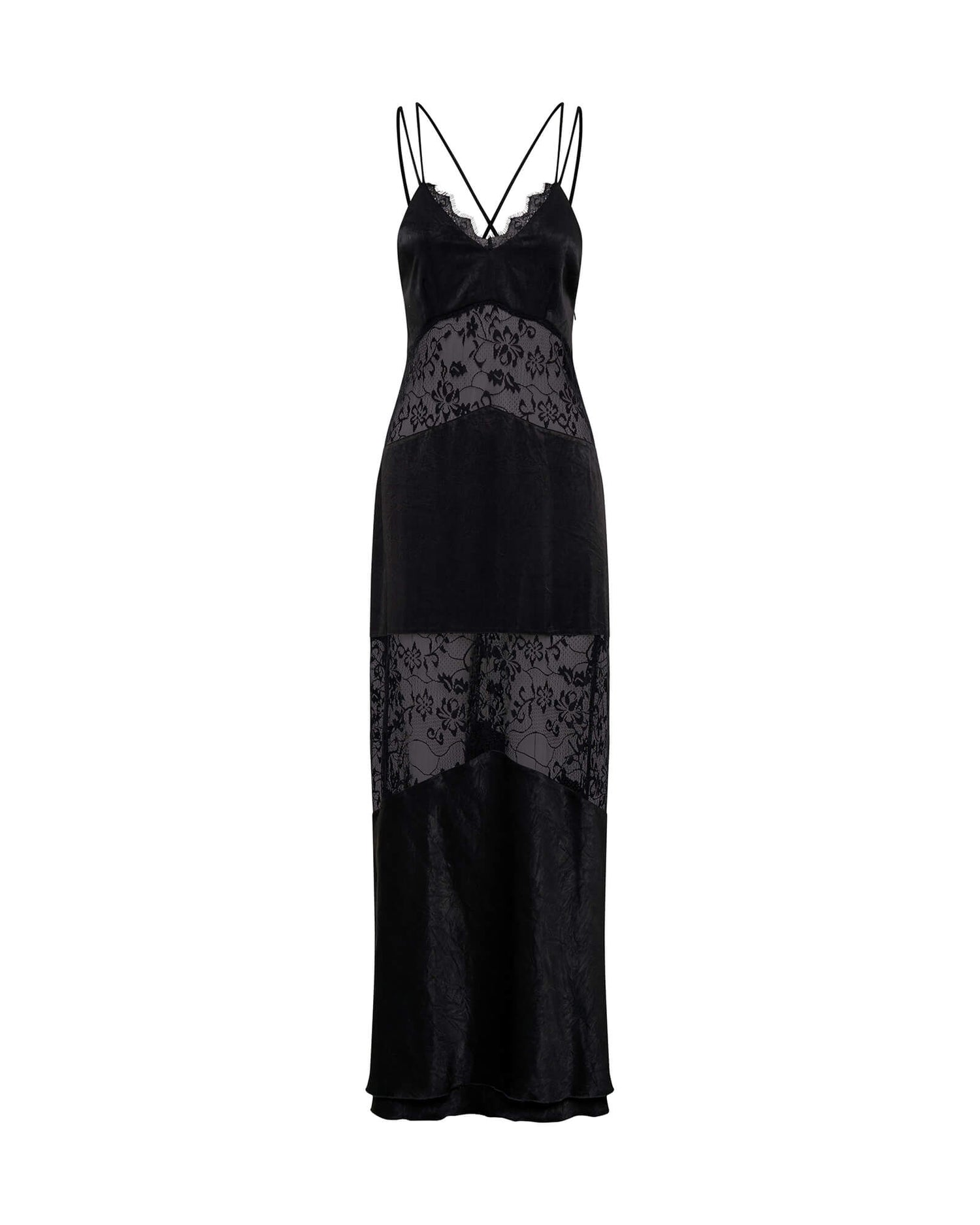 Products Winona Lace Long Slip Maxi Dress - Black
