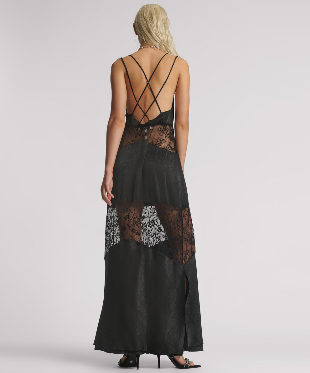 ワンピース [ouel] FRAYED FETAL LACE SLIP DRESS Ouel-FRAYED FETAL LACE SLIP DRESS_CREAM│삼성물산 온라인몰
