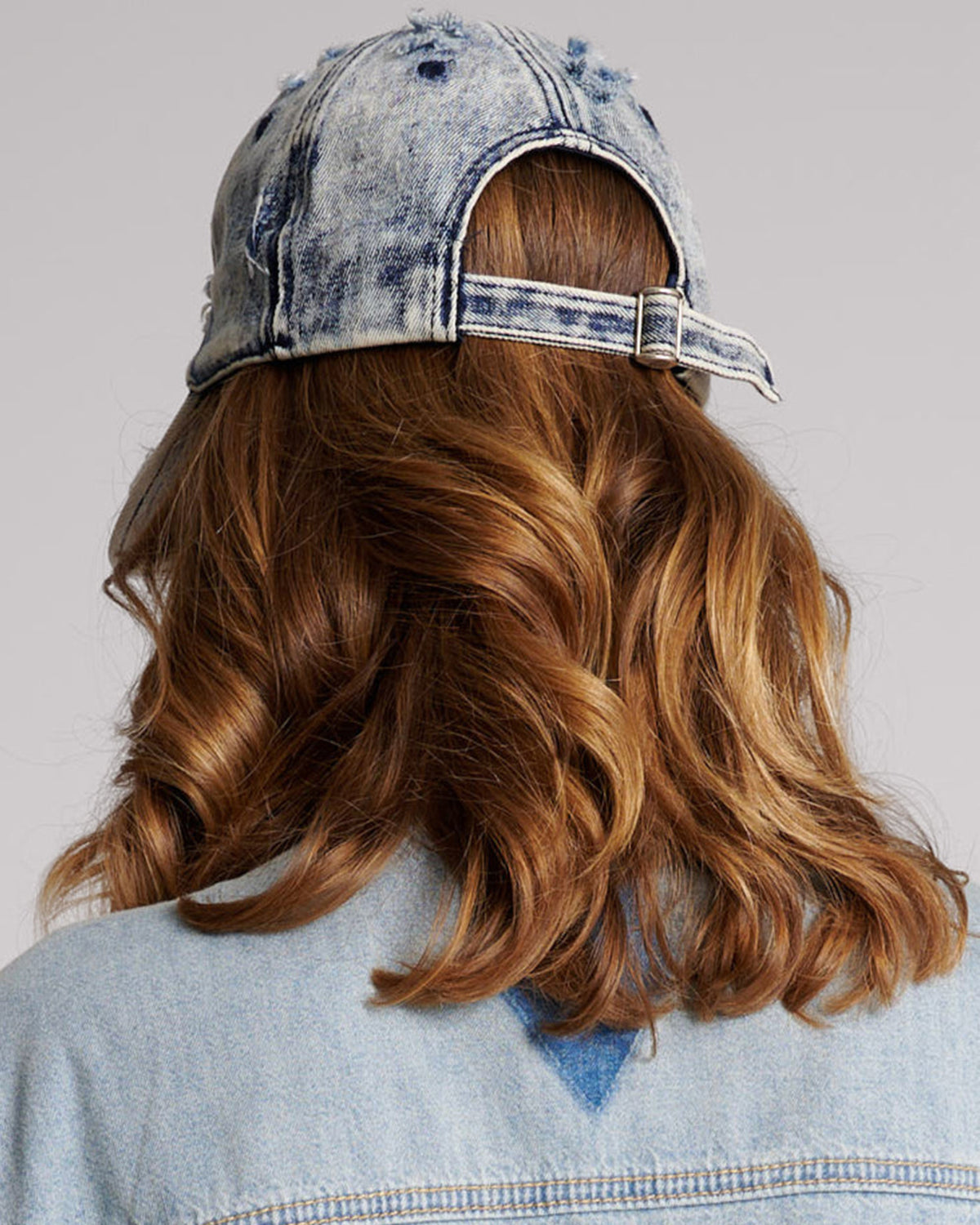 Distressed Denim Cap - Blue | One Teaspoon USA