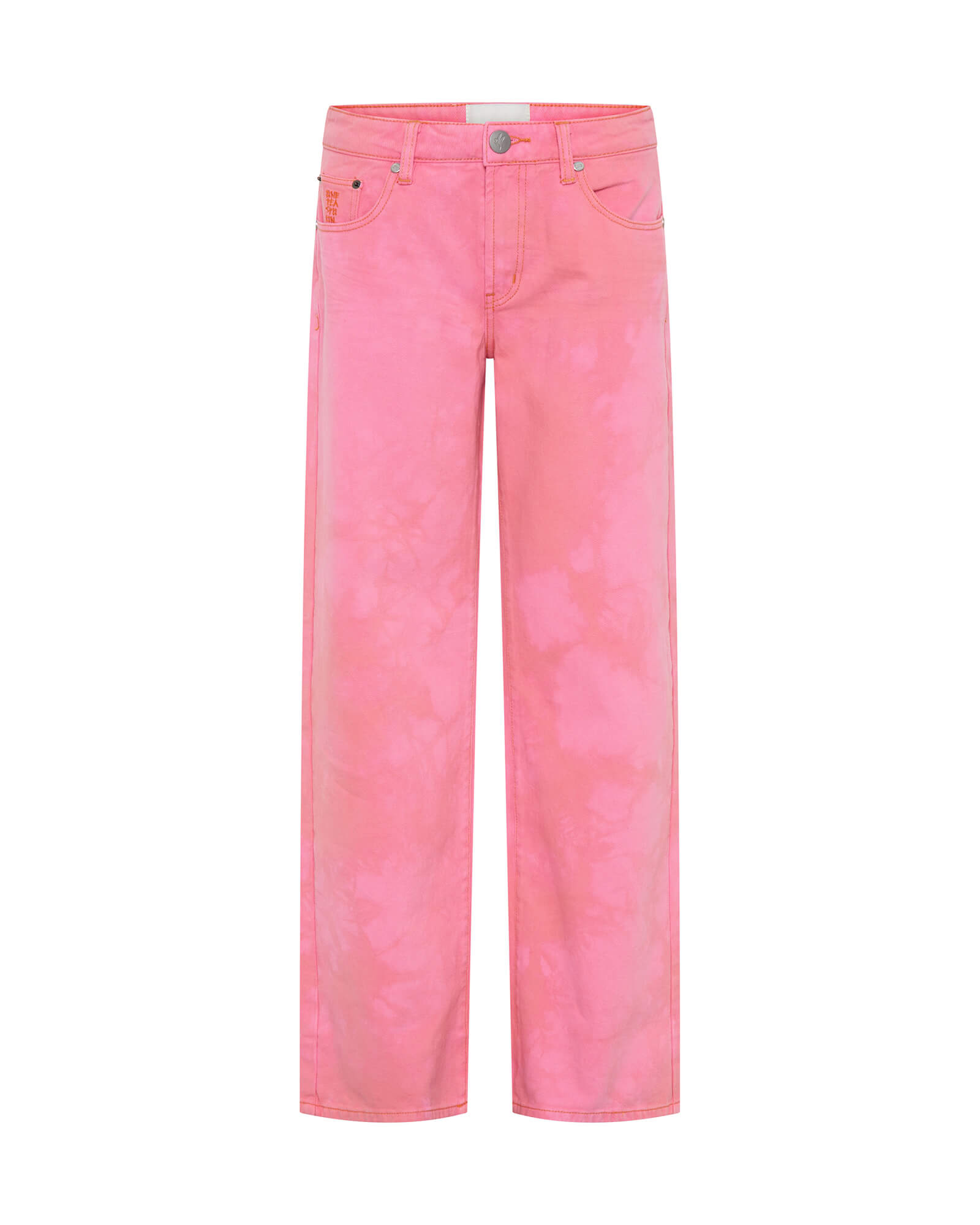 Jackson Mid Waist Wide Leg Denim Jeans - Pink Kiss | One