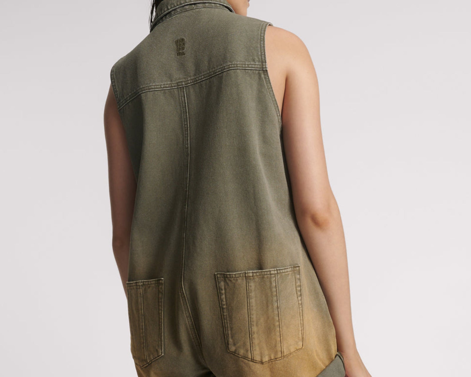 Braxton Mini Utility Canvas Jumpsuit - Desert Rust