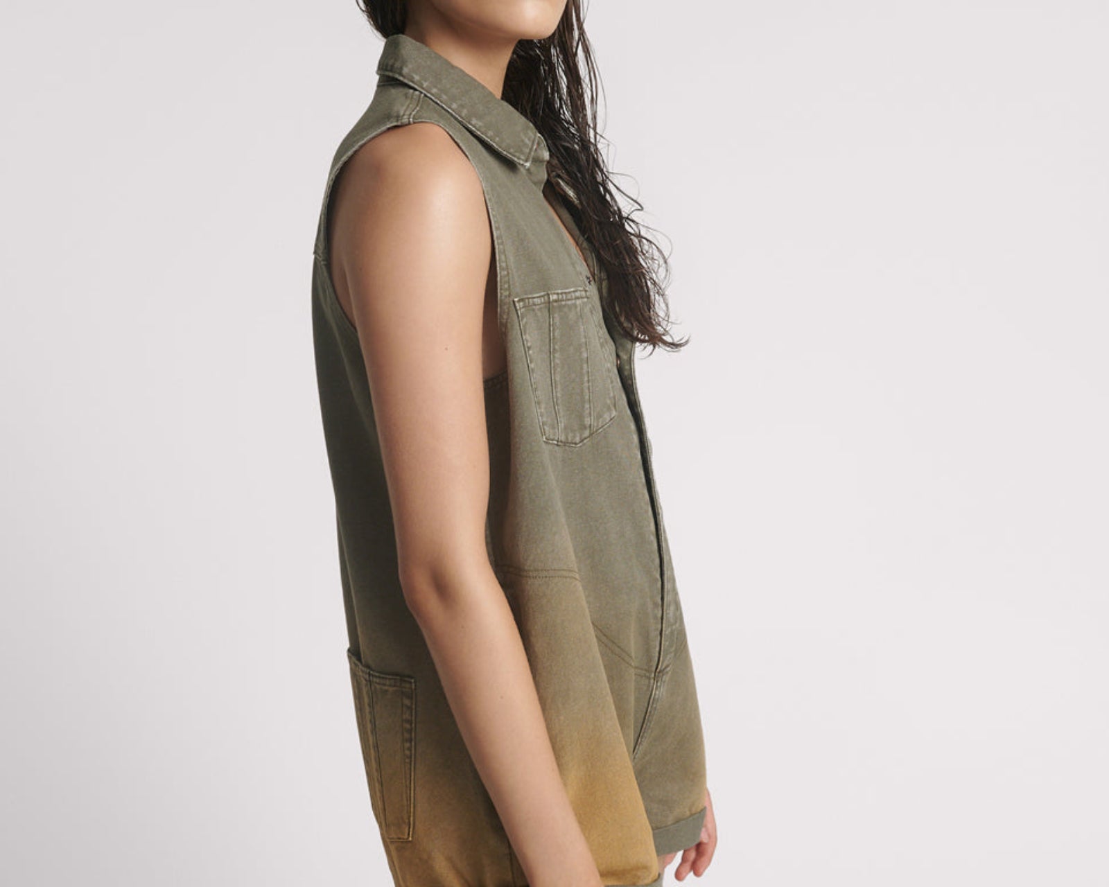 Braxton Mini Utility Canvas Jumpsuit - Desert Rust