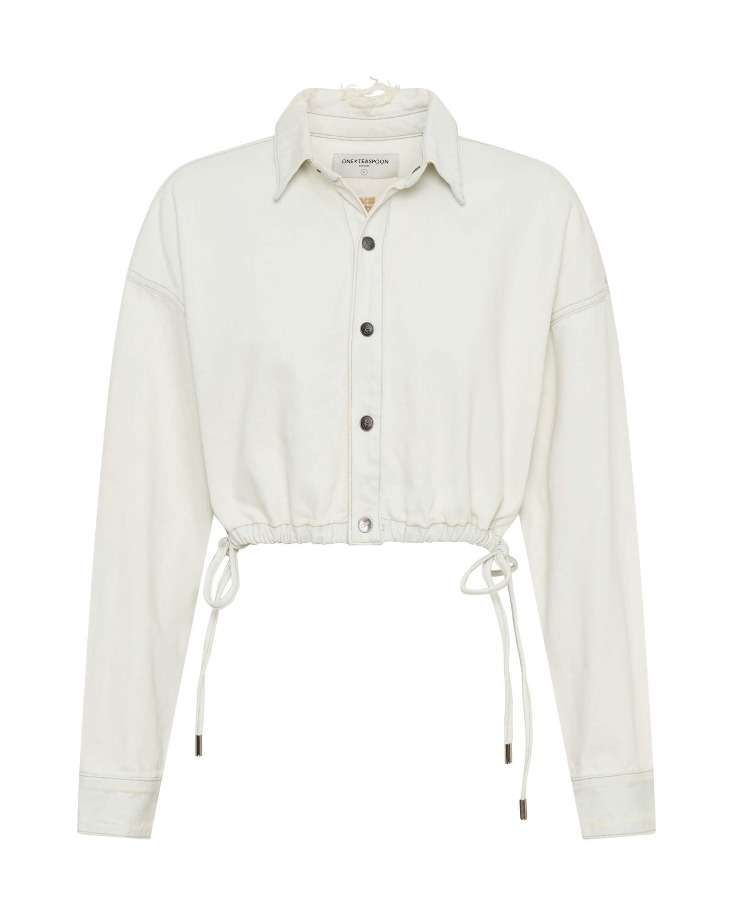 Denim Bubble Shirt - Blue Cream