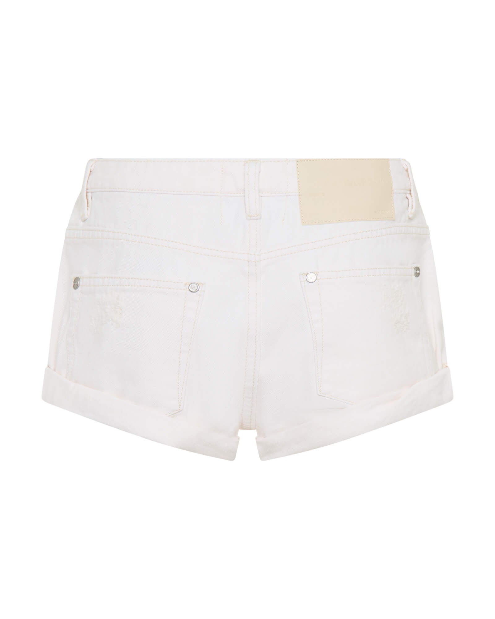 Bandits Low Waist Denim Shorts - Milk White | One Teaspoon USA