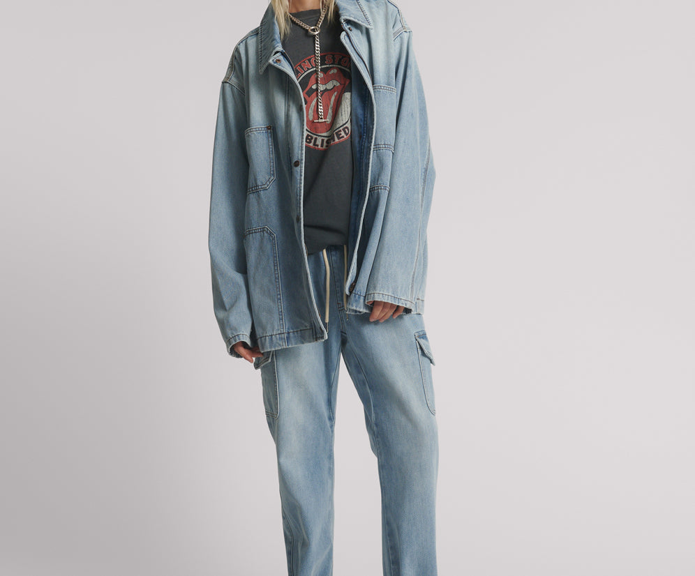 My Boyfriends Denim Jacket - Blue Tobacco